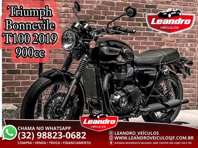 TRIUMPH BONNEVILLE T100 BLACK 2019
